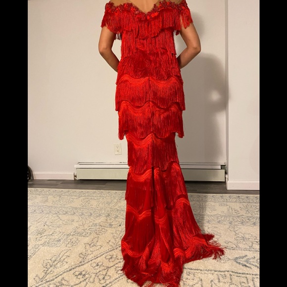 Teuta Matoshi Red Dress - Picture 10 of 16